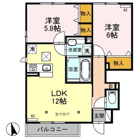 レジデンス・ヴェリータの物件間取画像